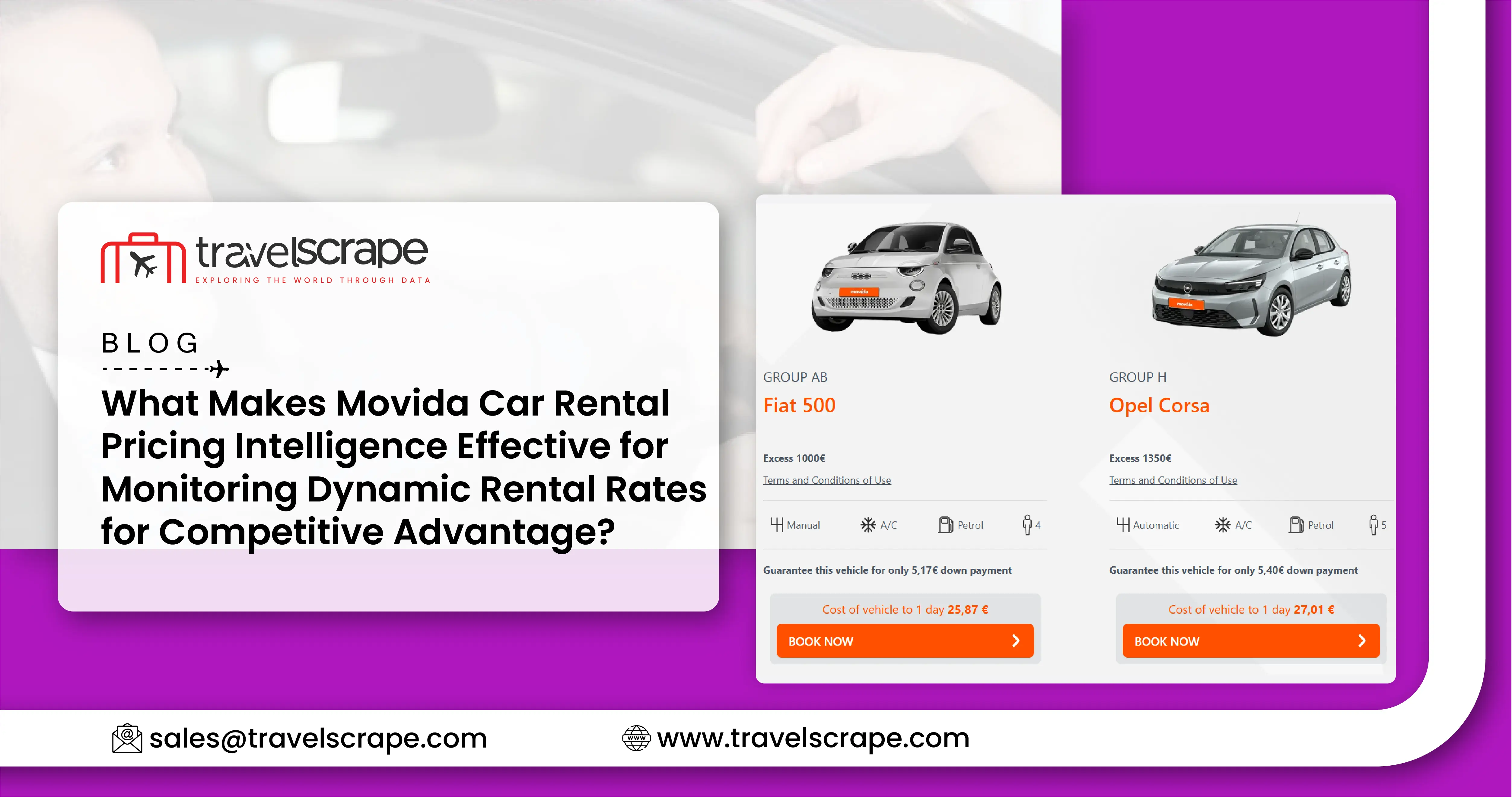 Movida Car Rental Pricing Intelligence for Dynamic Rental Rates